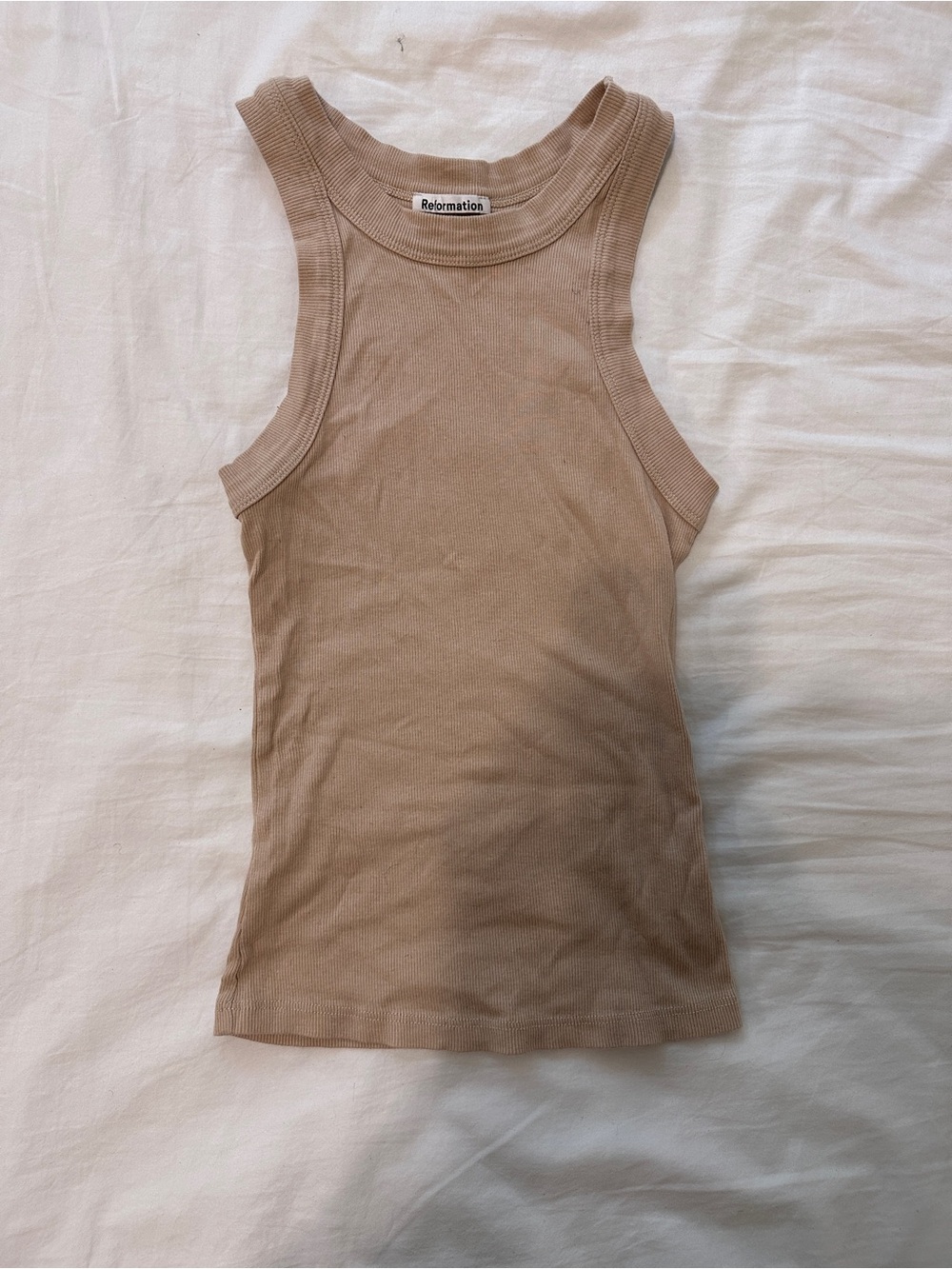 Reformation Nude Tank Top